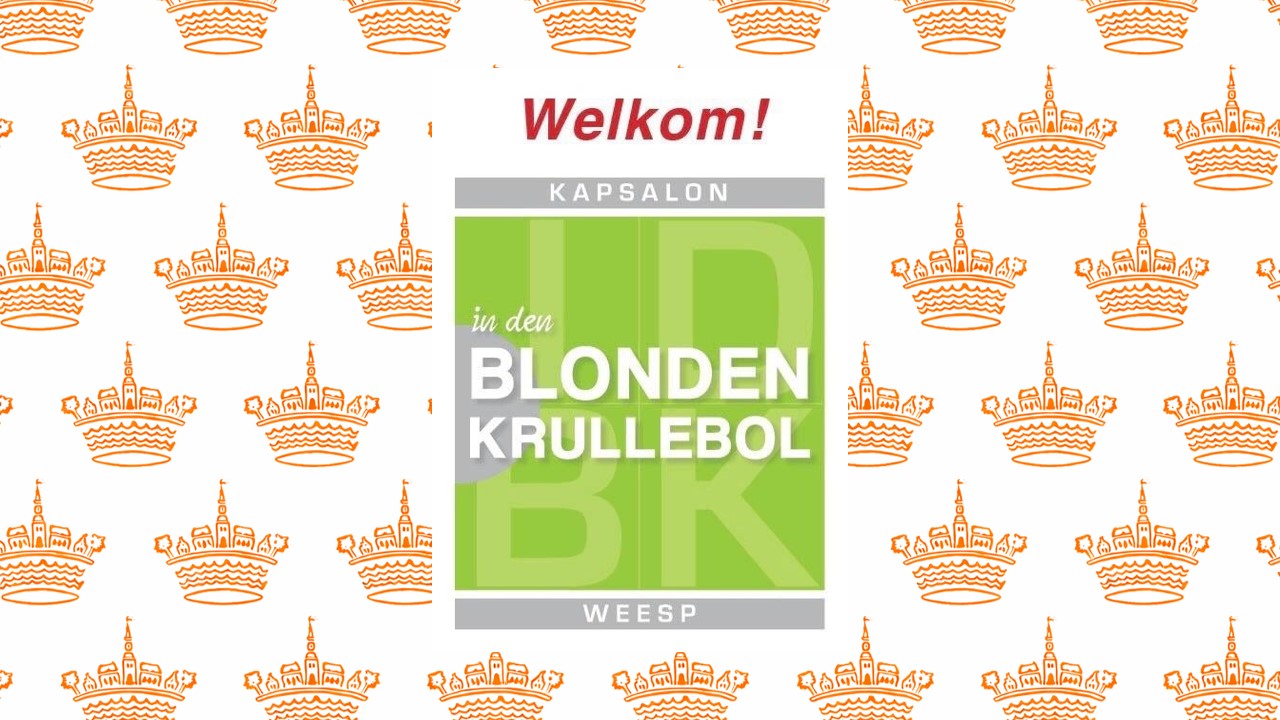 in den Blonde krullenbol Kapsalon